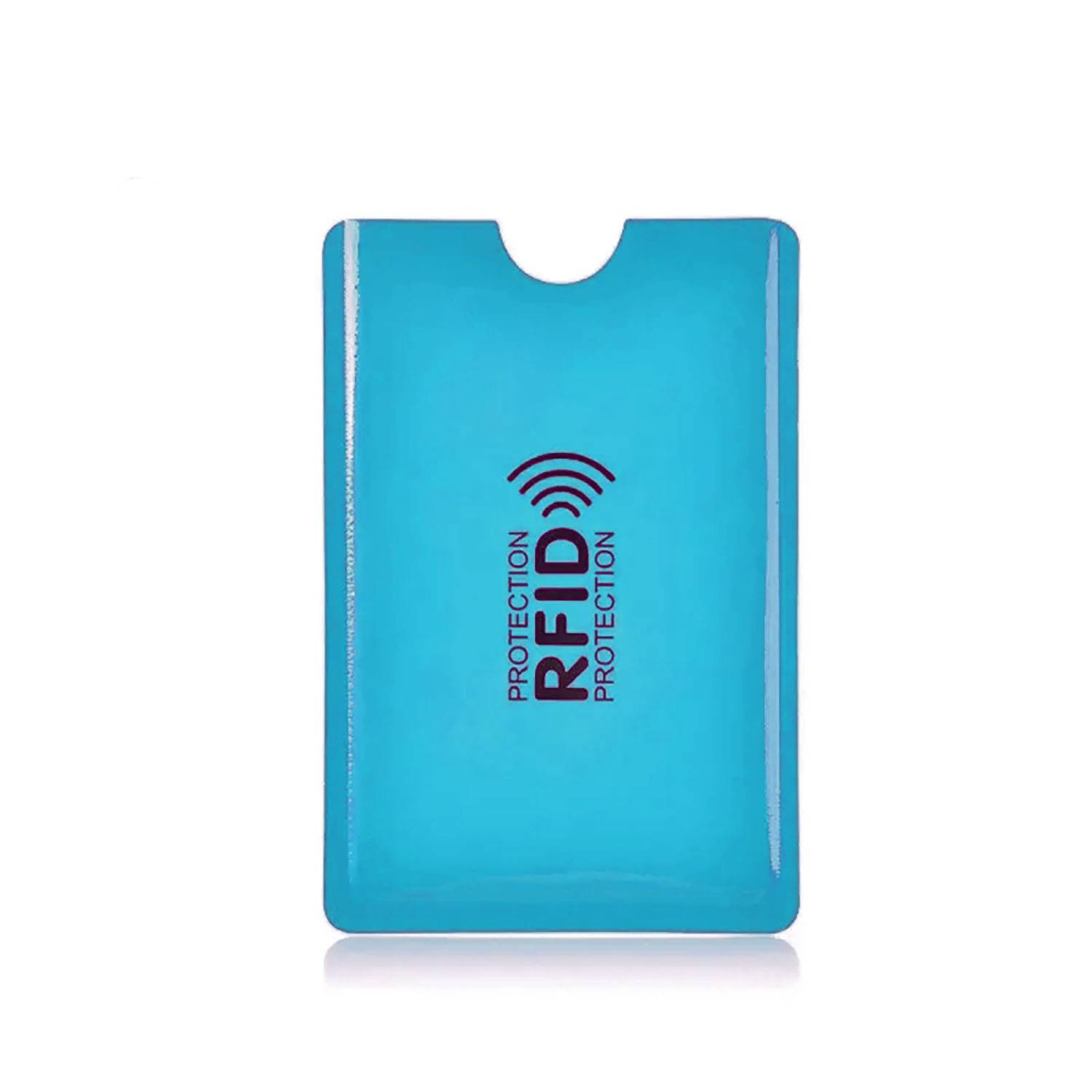 Funda Protectora de Tarjeta Crédito RFID Antirobo Pack 3 Piezas Azul  GENERICO