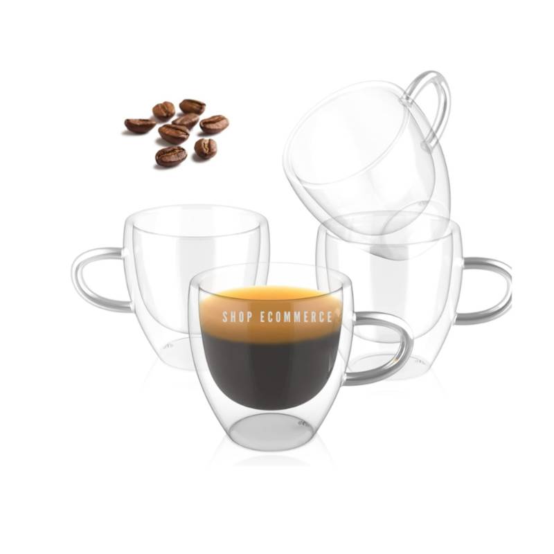 Tazas Taza de cristal de doble - GI Importaciones Srl