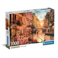 CLEMENTONI - Clementoni Rompecabezas Compacto de 1000 piezas - Venezia