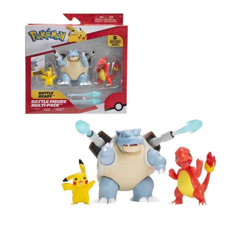 Pokémon Blastoise & Charmander - Figura de batalla de Blastoise &  Charmander de 4.5 pulgadas, 2 pulgadas, juguetes para niños y fanáticos de  Pokémon 