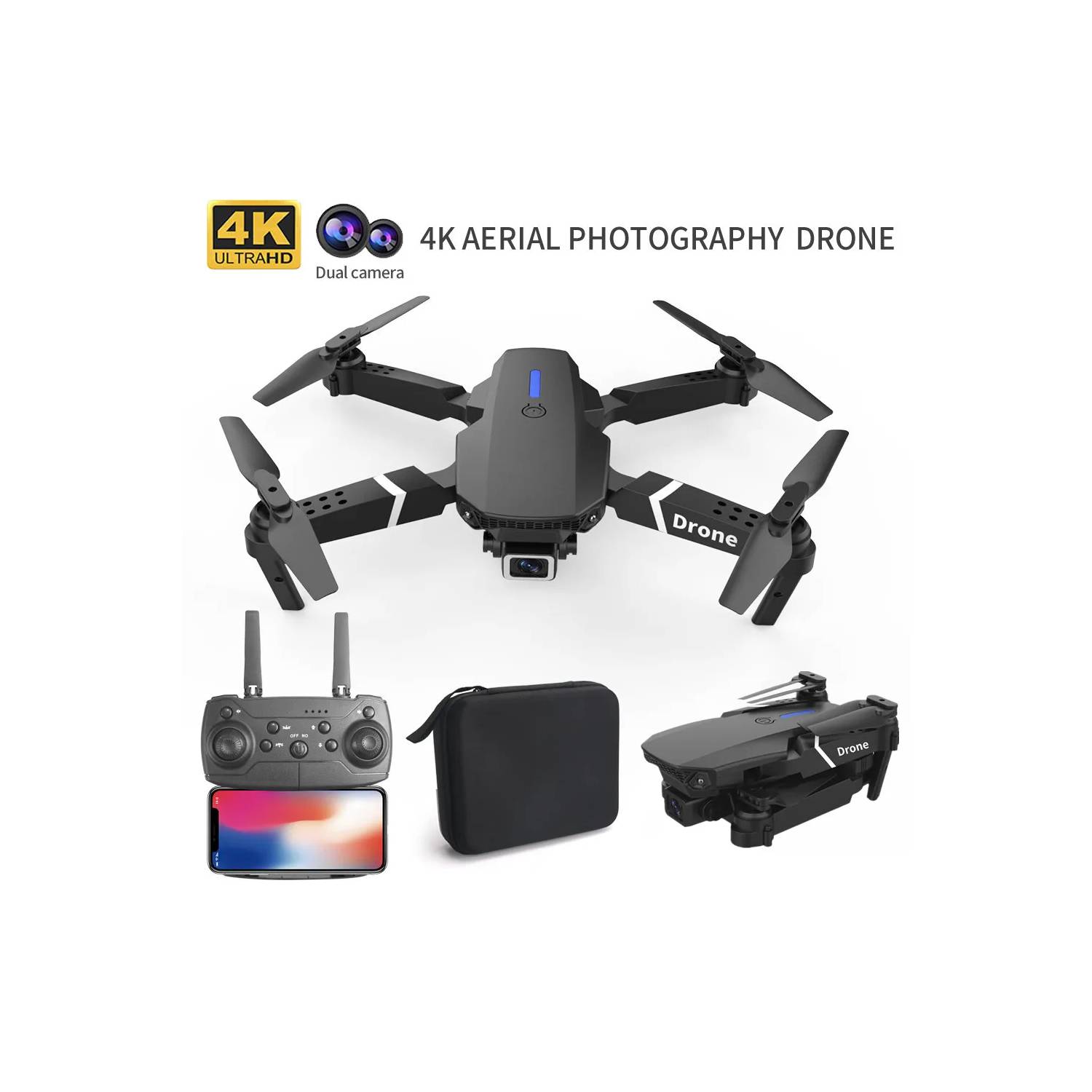 GENERICO Drone 1080p Dron Profesional Dual Camara Wifi Drones Camara