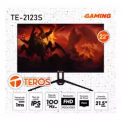 TEROS GAMING - Monitor Teros TE-2123S 22 PUL IPS 1920x1080 FHD 100HZ HDMI