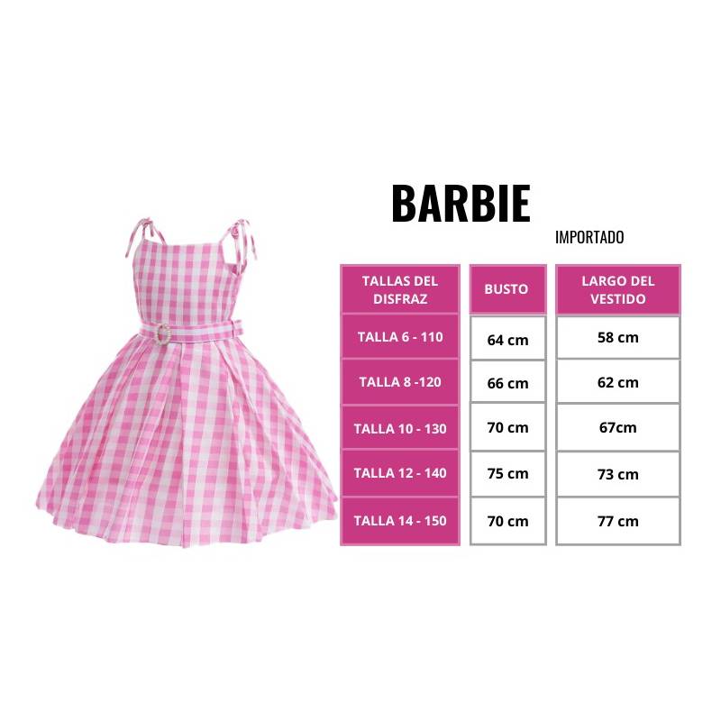Vestido de niña Barbie, vestido de cumpleaños de niña Barbie, vestidos de  cumpleaños de niñas -  México