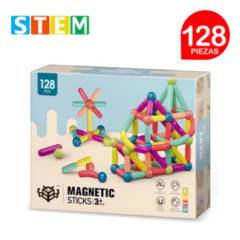 STM - Bloques magnéticos didácticos STEM caja 128 piezas