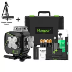 HUEPAR - Nivel láser verde Huepar S04CG 16 LINEAS(Pantalla LCD)+ Trípode Huepar