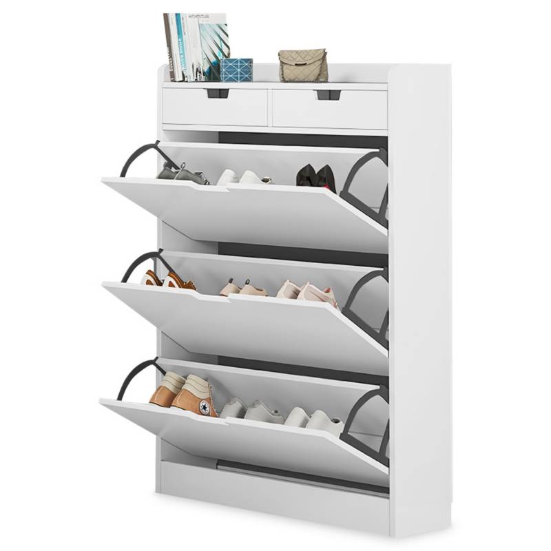 MUEBLANA, Zapatera Organizador Lisboa – Mueble Organizador con Repisas, Hasta 9 Pares 63 cm x 30 cm, Estantes Organizadores para Zapatos Mueblana  LISBOA