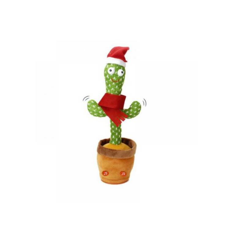 Cactus bailarín con ropa navideño musical canta baila repite voz GENERICO