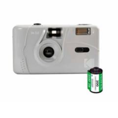 KODAK - Camara de pelicula Kodak M35 con flash Gris reutilizable Rollox36.