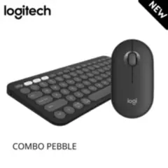 LOGITECH - Combo Bluetooth Teclado y Mouse Pebble 2 Keys Negro