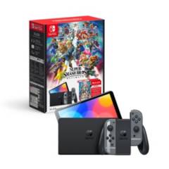 NINTENDO - Consola Nintendo Switch Oled Edicion Smash Bros  juego  Membresía