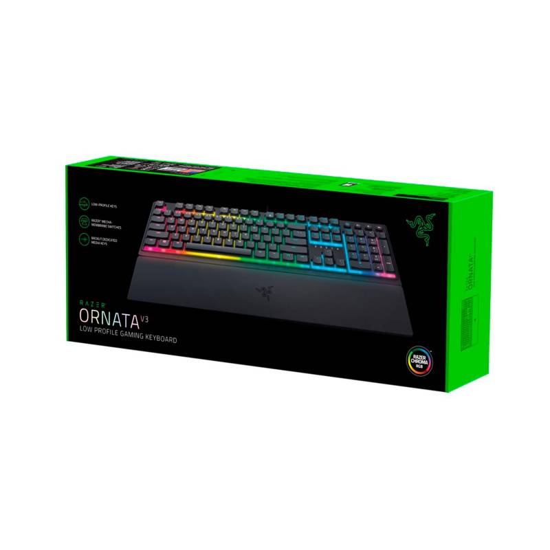 Razer Ornata V3 - Teclado Gamer Low Profile Us Color del teclado Negro