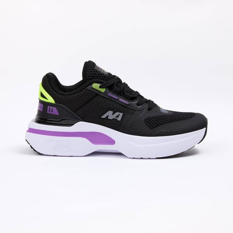 ZAPATILLAS NEW ATHLETIC LIFESTYLE FUTUR42 NEGRO CON MORADO PARA