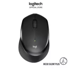 LOGITECH - Mouse Logitech Silent Plus M330 Inalámbrico Ghz 2.4 - Negro