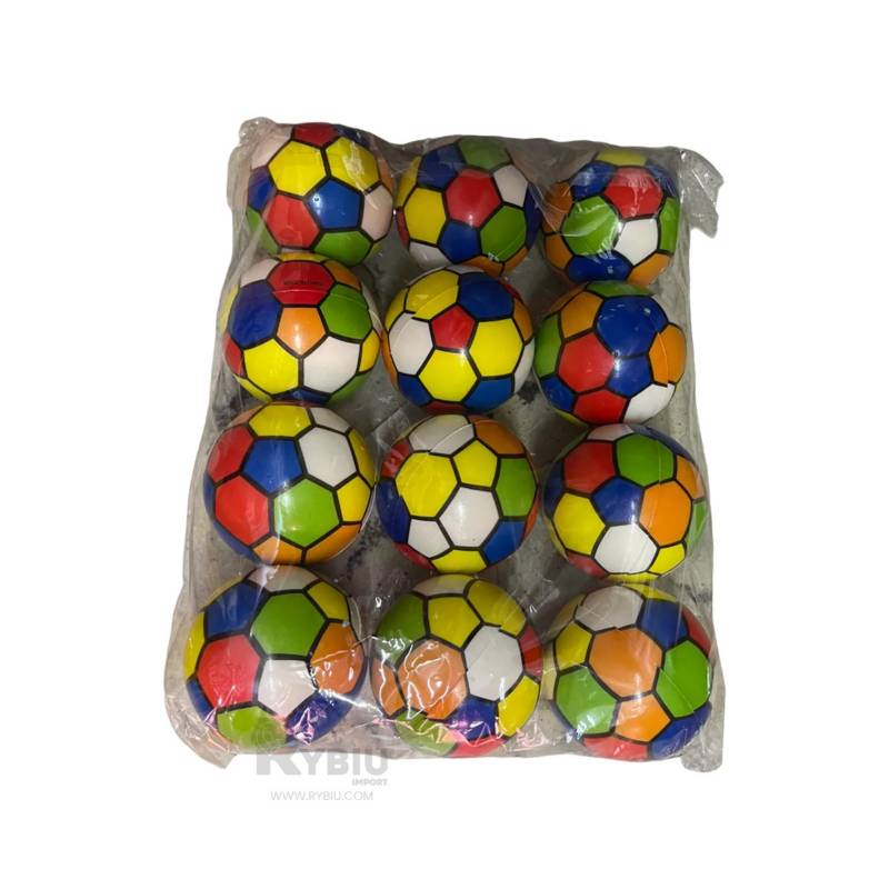 GENERICO Pack 12 pelotas antiestres colores