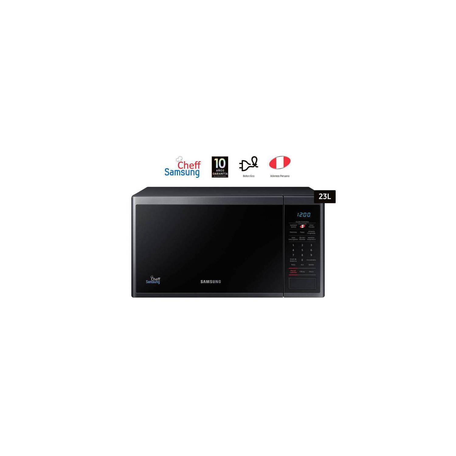 Horno Microondas Samsung 23 Litros MS23J5133AG 