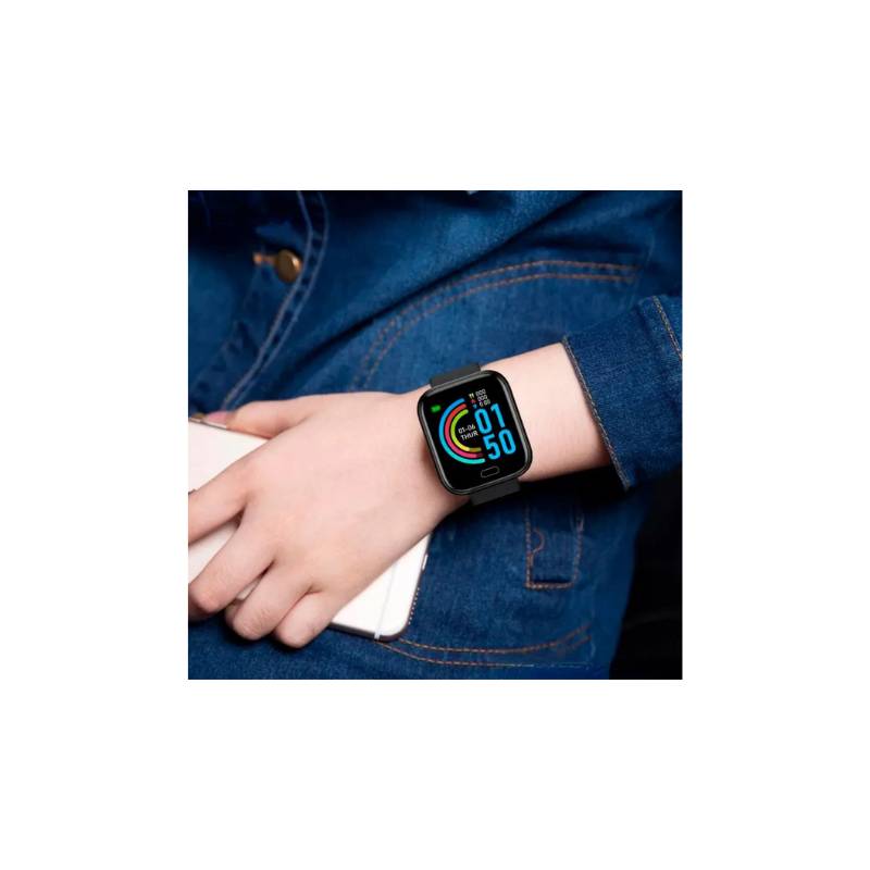 Reloj Inteligente Smartwatch Fit D20 Negro GENERICO