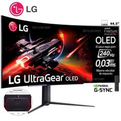 LG - Monitor Gamer LG 45 UltraGear 45GR95QE-B OLED Curvo WQHD