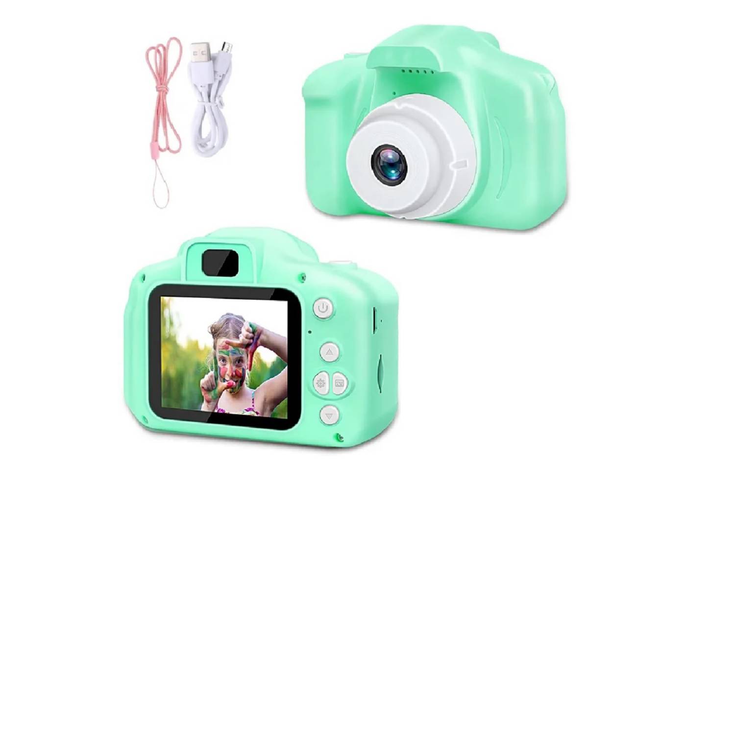 Mini Camara Fotográfica Video Digital Para Niños Verde GENERICO
