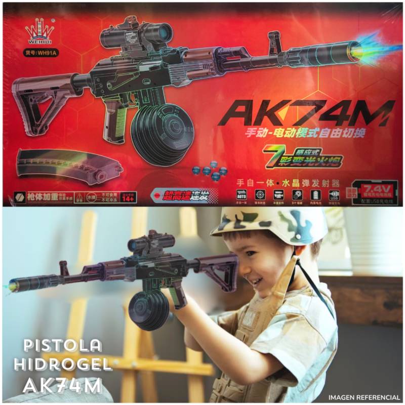 INSPIRA - Pistola de Juguete Hidrogel AK74M