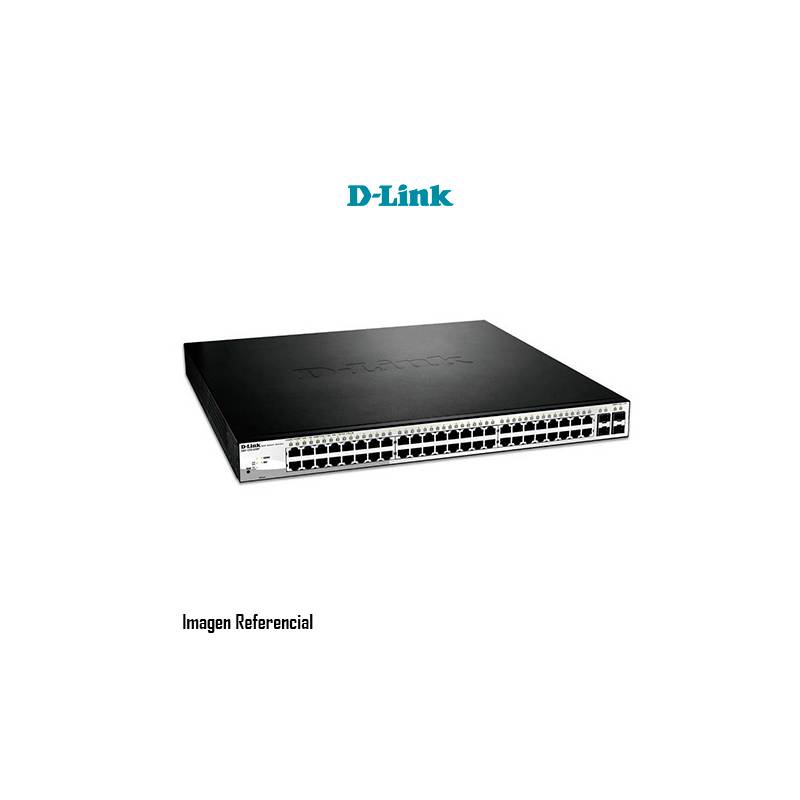 D LINK - SWITCH ADMINISTRABLE D-LINK DGS-1210-52MP 48 PUERTOS POE 10/100/1000