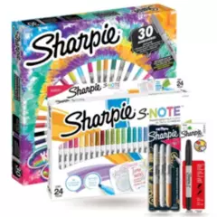 SHARPIE - Pack Creativo Tie Dye X30  S-note X24  Metálicos X3