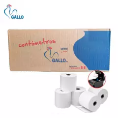 GALLOS - Papel Termico Contometro Gallo 80mm x 83mts 48 gr 20UNIDADES