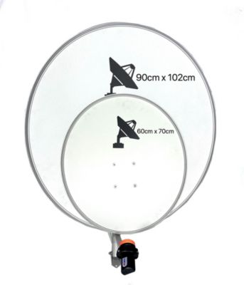 ANTENA PARABOLICA SATELITAL 120CM CON LNB KU BOWIE