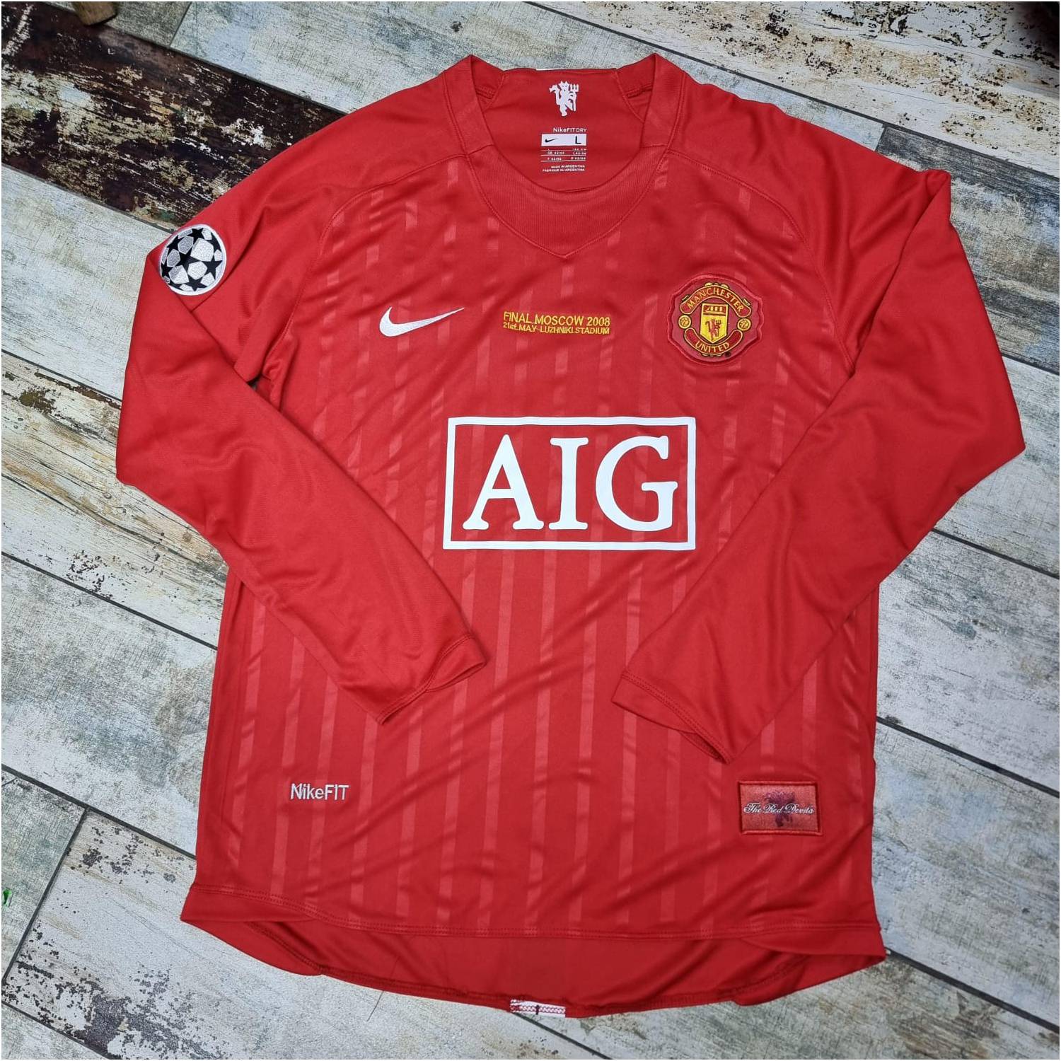 CAMISETA MANCHESTER UNITED RETRO 2008 GENERICO