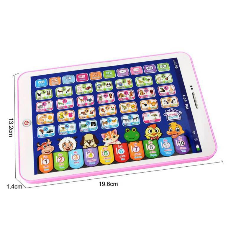 Tablet para niños actividades de aprendizaje de jardín de infantes