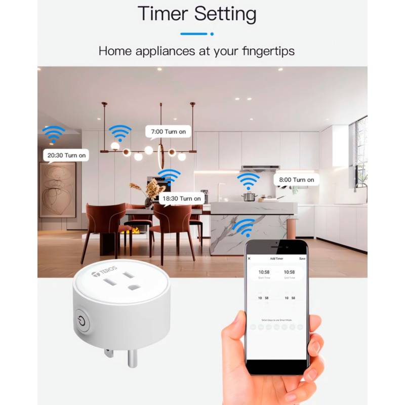 TOMACORRIENTE INTELIGENTE WIFI - SmartHomE