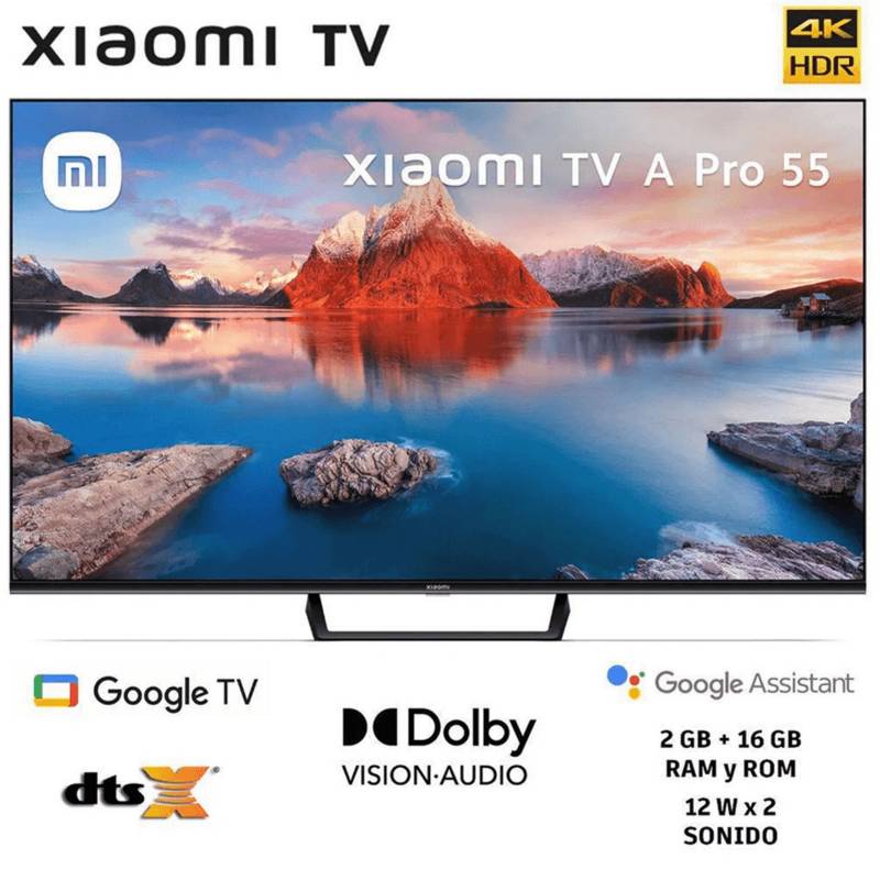 XIAOMI - TELEVISOR XIAOMI 55 TV A PRO LED UHD 4K SMART TV+ CONTROL DE VOZ 2023