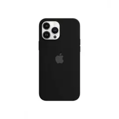 APPLE - Case Silicona Para Iphone 13 Negro + Mica de Vidrio
