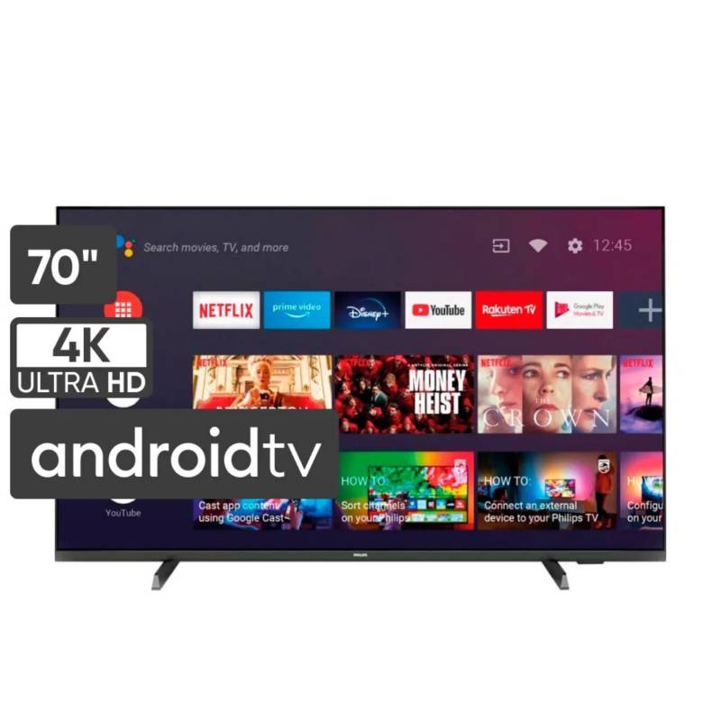 Televisor 70 Android 4k Ultra Hd Smart Tv Ambilight 70pud7906