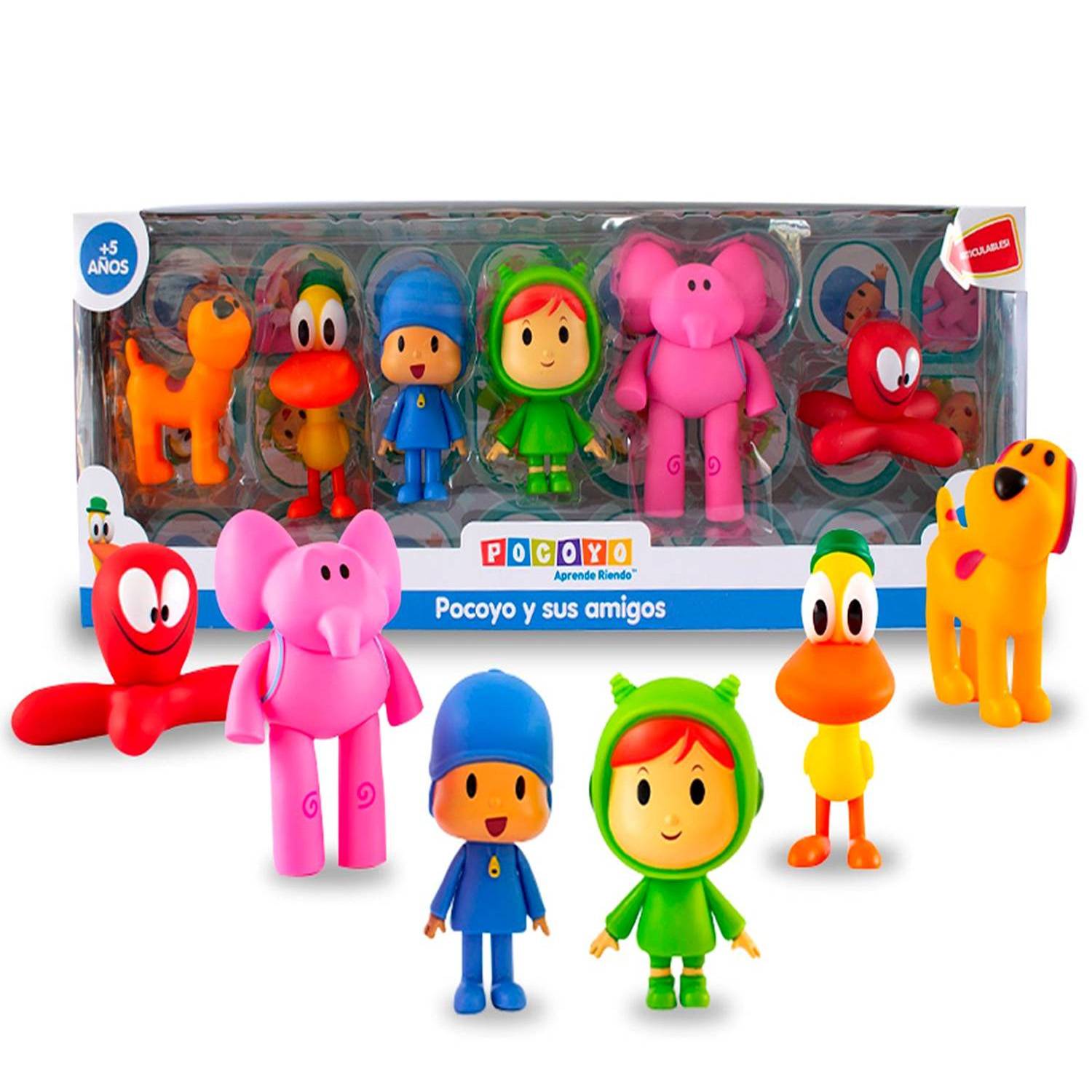 Set Figuras De Pocoyo Y Sus Amigos Semiarticulados