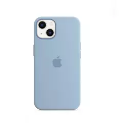 APPLE - Case Silicona Para Iphone 13 Pro Max CELESTE + Mica de Vidrio