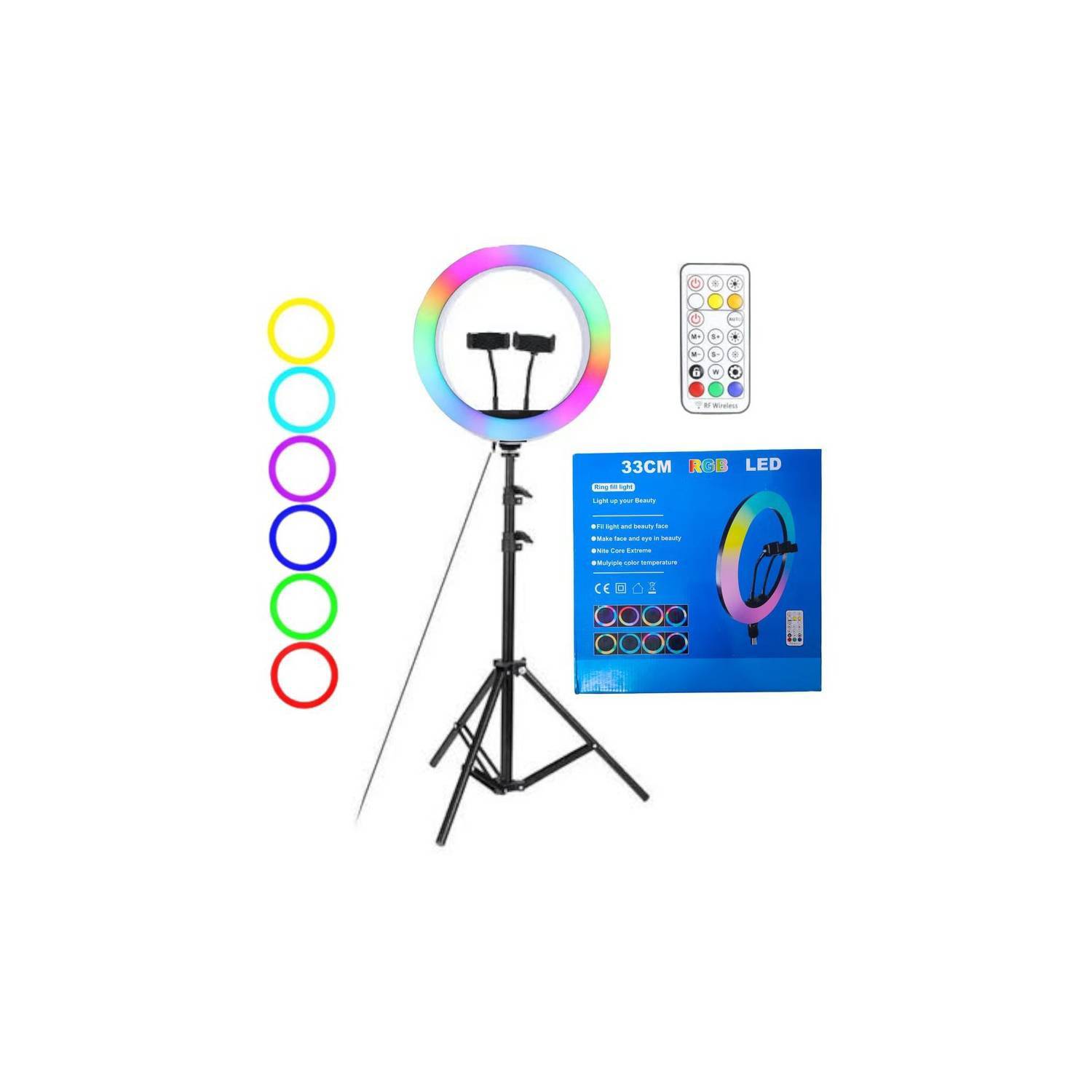 Aro De Luz 33 Cm Rgb Led Con Trípode Profesional 2 Mts – TecnoHogarJS