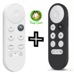 GOOGLE - Control Remoto para chromecast google tv HD y 4K  Funda Negra