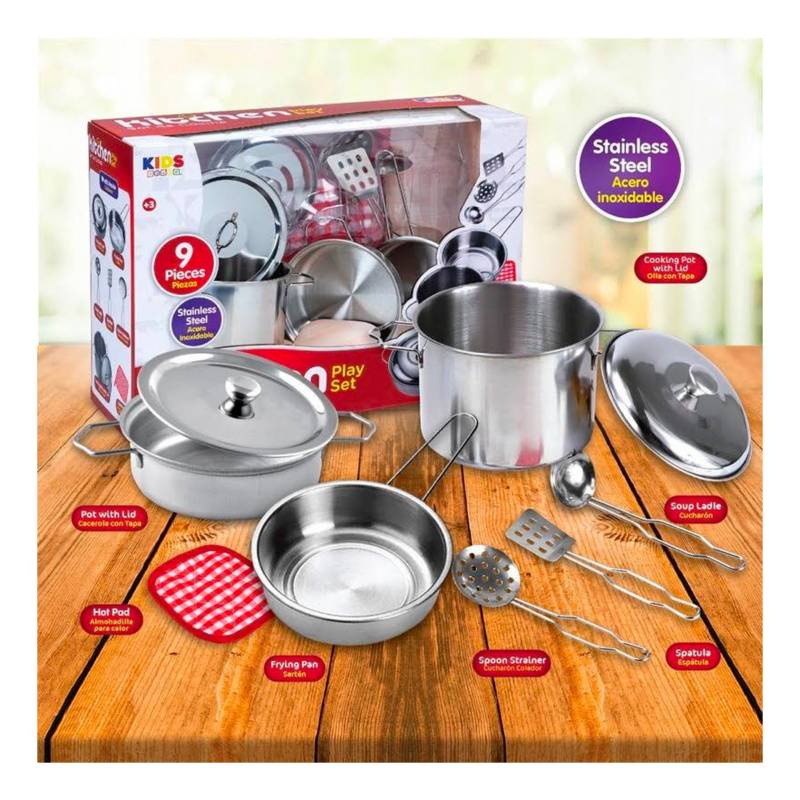 Cocina Para Niñas De Juguete Accesorios Cocinita Regalos Para Niñas, Pots y  Pans