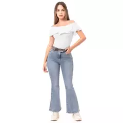 SQUEEZE - Pantalon Moda Denim Stretch Mujer Cariid