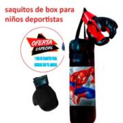 Saco de boxeo + guantes + salta soga para niños GENERICO