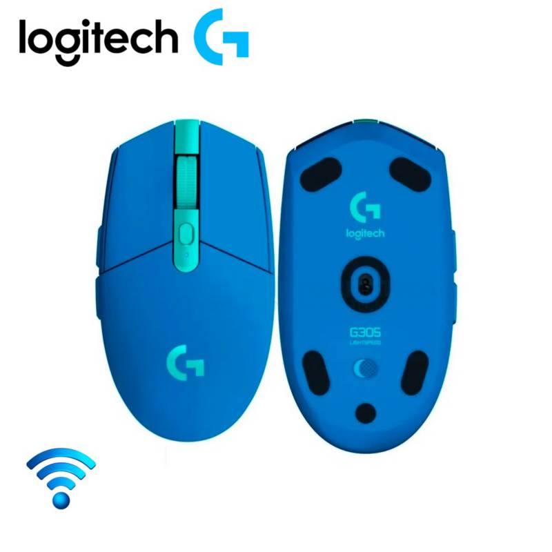 Mouse Gamer Logitech G305 Lightspeed Azul Wireless Optico 910 006012 Logitech