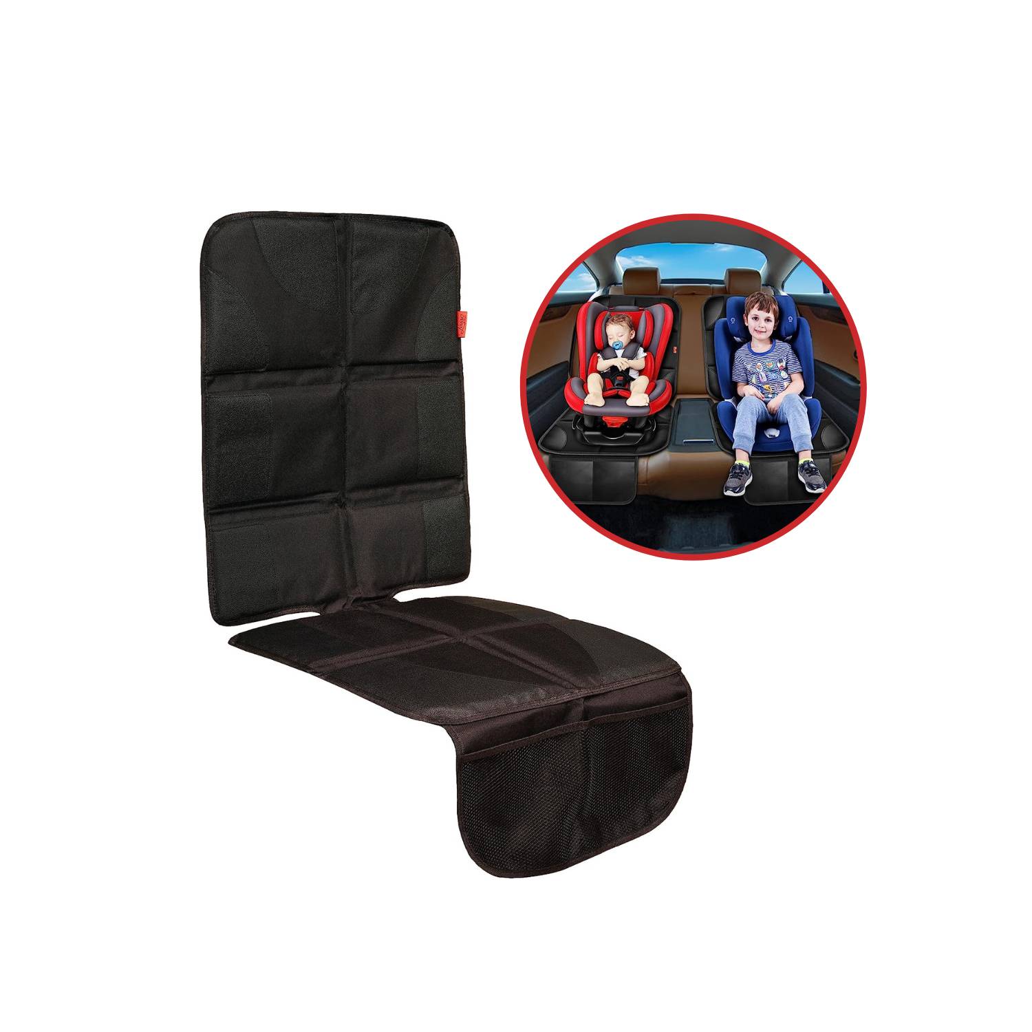  PTOWL Juego completo universal Cartoon, con ajuste para 5 asientos  de auto, fundas para asiento de automóvil completo de piel impermeable, fundas  protectoras, ajustables, cojines extraíbles del asiento del automóvil 