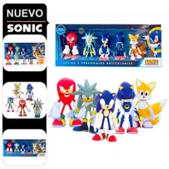 SONIC - Set de Muñecos Sonic y sus Amigos Articulables 2 M5