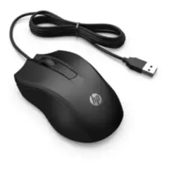 HP - Hp Mouse HP 100 - USB Tipo A - Óptico - Cable - 1600 dpi - Simétrico
