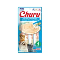 CHURU - Churu Snack Húmedo de Atún con Ostiones para Gatos x4 und