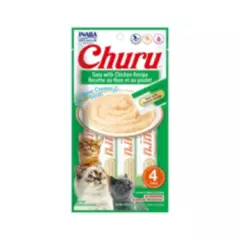 CHURU - Churu Snack Húmedo de Atún con Pollo para Gatos x4 und