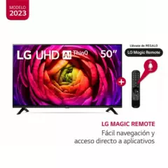 LG - Televisor LG 50 Pulg. LED Smart TV UHD 4K con ThinQ AI 50UR7300PSA  /  Control Magic