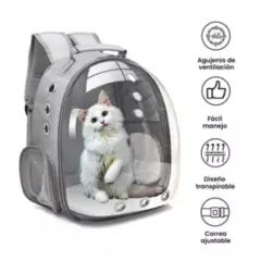 IMPORTADO - Mochila Transportadora de Mascotas Gatos Perros Conejos