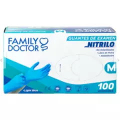 GENERICO - GUANTES DE NITRILO TALLA M- 50 PARES- DOCTOR FAMILY