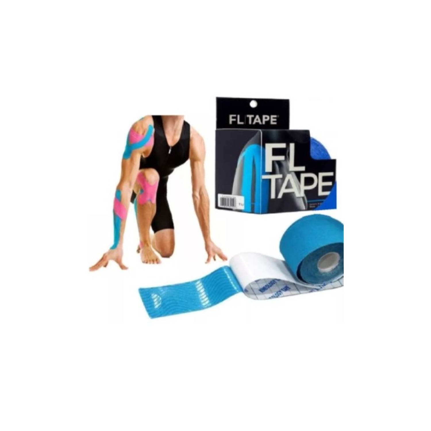 Vendaje FL Tape Cinta Kinesiológica 5m Neuromuscular GENERICO